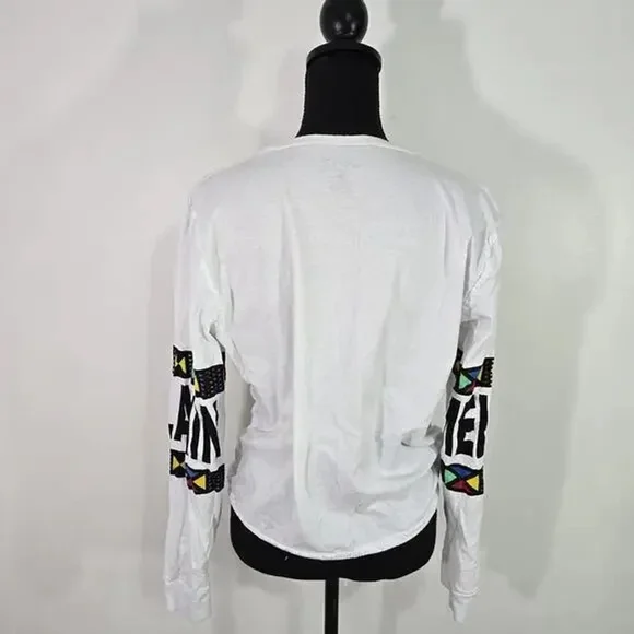 Melanin Graphic Pullover Top XL Afro Art Drawstring Hem - Picture 6 of 6